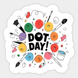 Dot Day Sticker